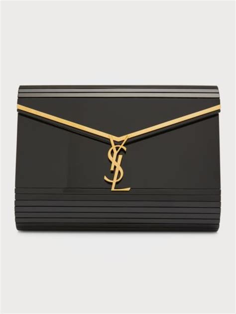 ysl plexiglass|Saint Laurent Cassandra YSL Plexiglass Minaudiere.